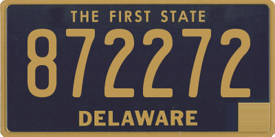DE license plate 872272