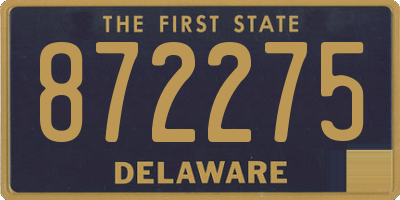 DE license plate 872275