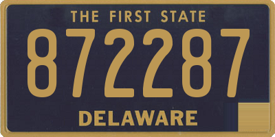 DE license plate 872287