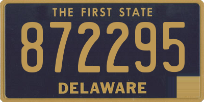 DE license plate 872295