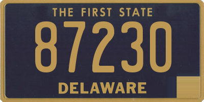 DE license plate 87230