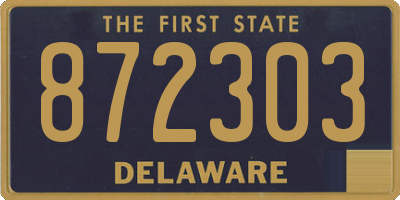 DE license plate 872303