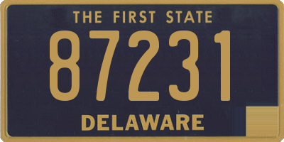 DE license plate 87231