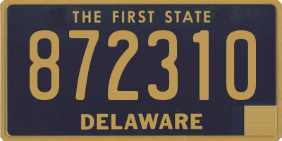 DE license plate 872310