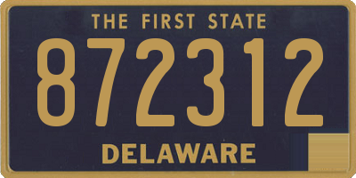 DE license plate 872312