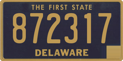 DE license plate 872317