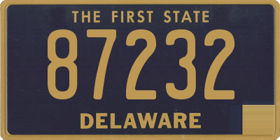 DE license plate 87232