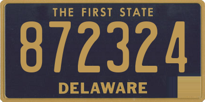 DE license plate 872324