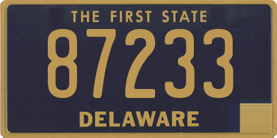 DE license plate 87233