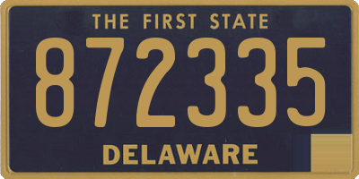 DE license plate 872335