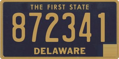 DE license plate 872341