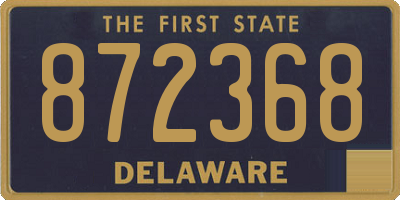 DE license plate 872368