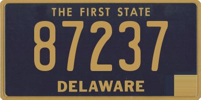 DE license plate 87237