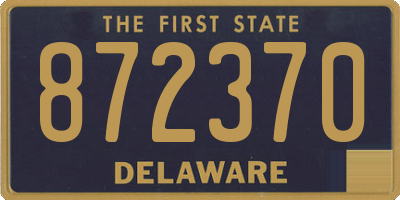 DE license plate 872370