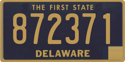 DE license plate 872371