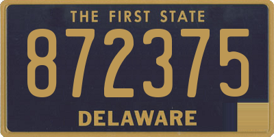 DE license plate 872375