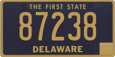 DE license plate 87238