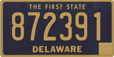 DE license plate 872391