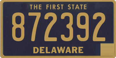 DE license plate 872392