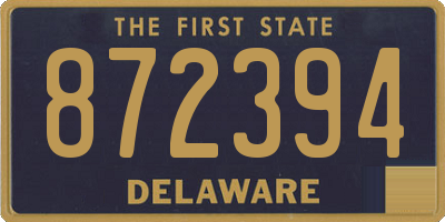 DE license plate 872394