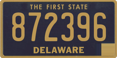 DE license plate 872396