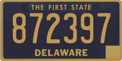 DE license plate 872397