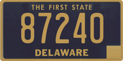 DE license plate 87240