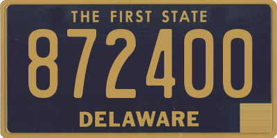 DE license plate 872400
