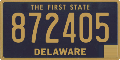 DE license plate 872405
