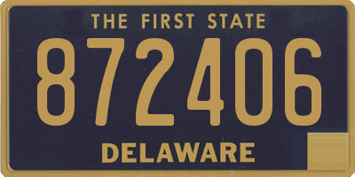 DE license plate 872406