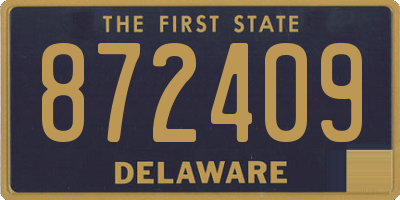 DE license plate 872409