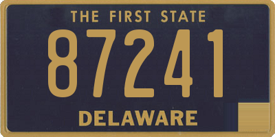 DE license plate 87241