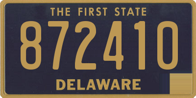 DE license plate 872410