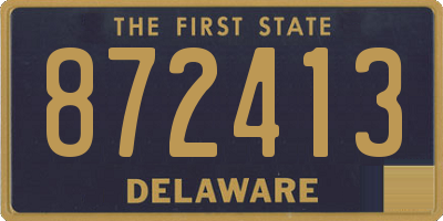 DE license plate 872413