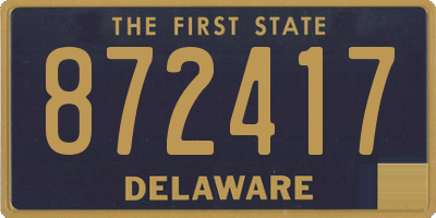 DE license plate 872417