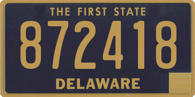 DE license plate 872418