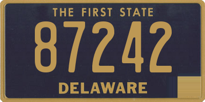 DE license plate 87242