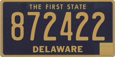 DE license plate 872422