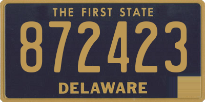 DE license plate 872423
