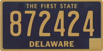 DE license plate 872424