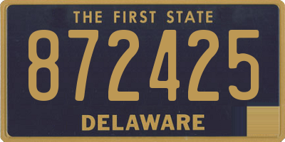 DE license plate 872425