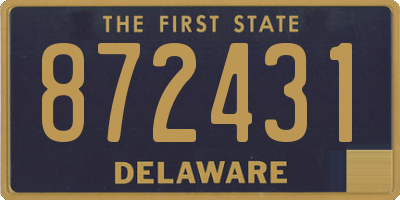 DE license plate 872431