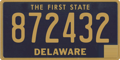 DE license plate 872432