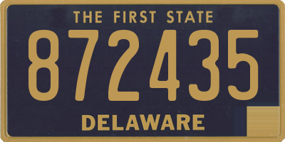 DE license plate 872435