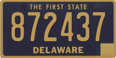 DE license plate 872437