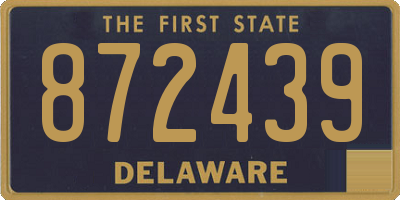 DE license plate 872439