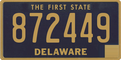 DE license plate 872449