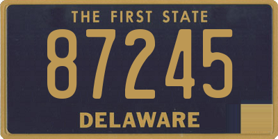 DE license plate 87245
