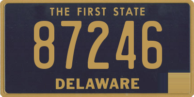 DE license plate 87246