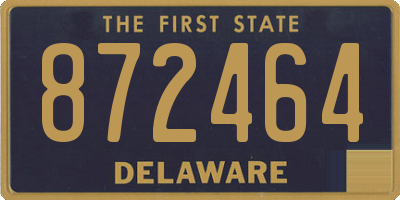 DE license plate 872464